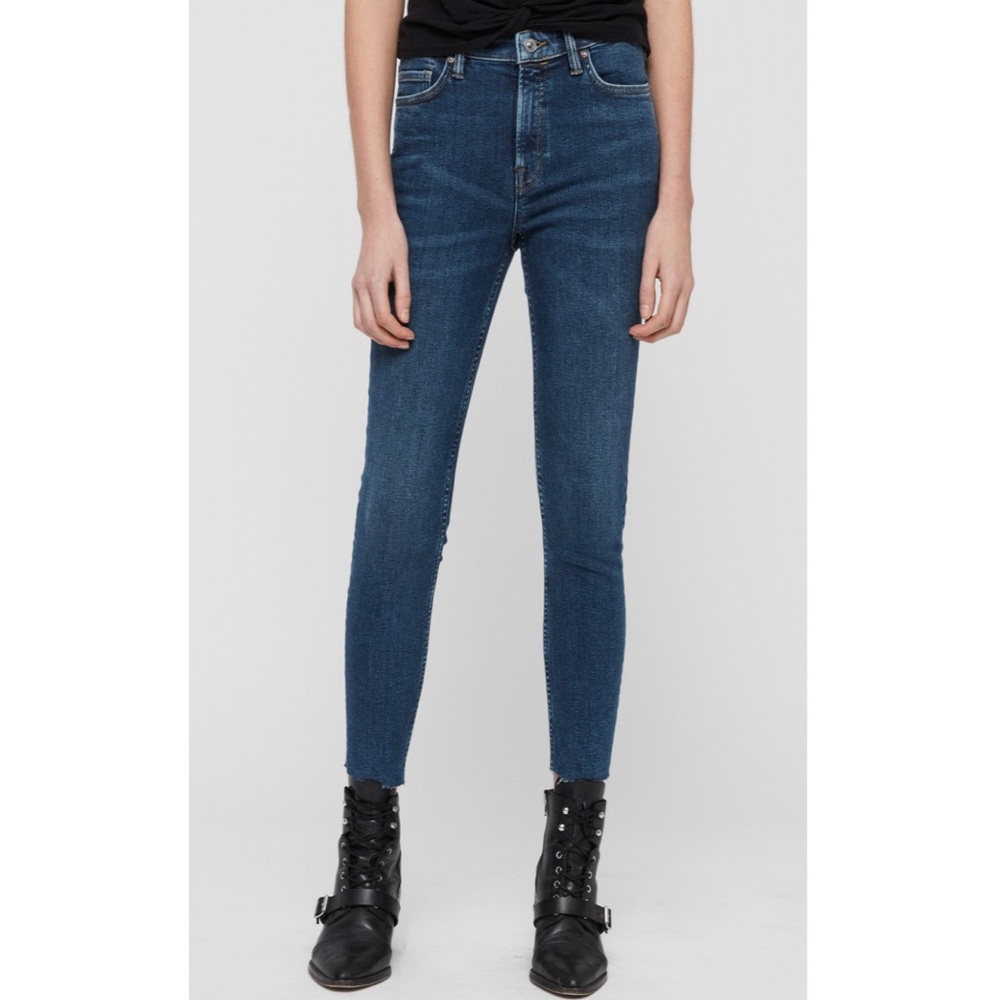 🖤 SALE - ALLSAINTS Roxanne Raw Hem Skinny Jeans